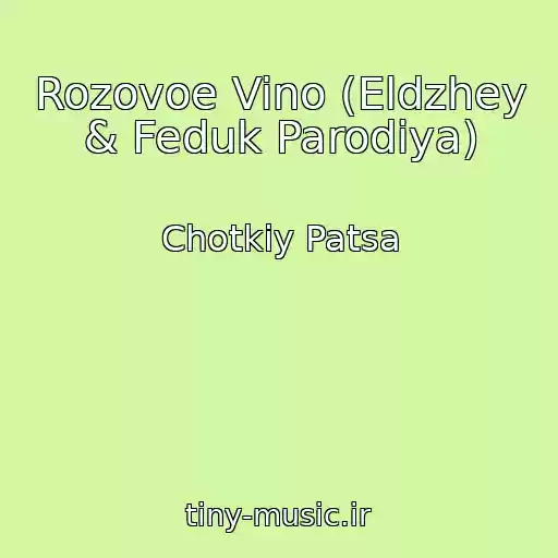 کاور آهنگ Rozovoe Vino (Eldzhey & Feduk Parodiya) از Chotkiy Patsa