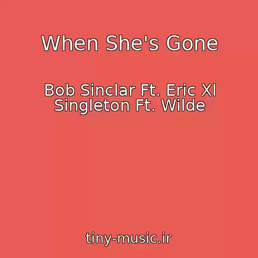 کاور آهنگ When She's Gone از Bob Sinclar Ft. Eric Xl Singleton Ft. Wilde