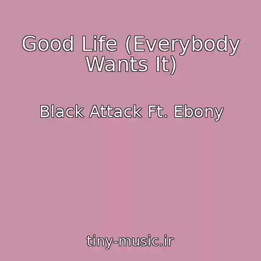 کاور آهنگ Good Life (Everybody Wants It) از Black Attack Ft. Ebony