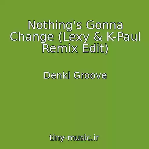کاور آهنگ Nothing's Gonna Change (Lexy & K-Paul Remix Edit) از Denki Groove
