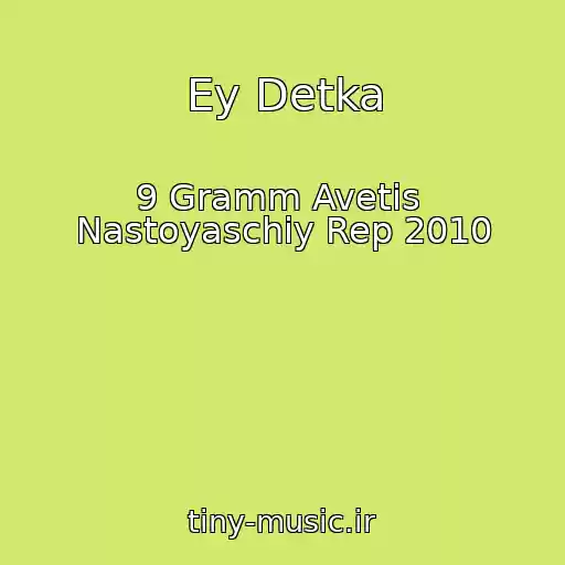کاور آهنگ Ey Detka از 9 Gramm Avetis  Nastoyaschiy Rep 2010