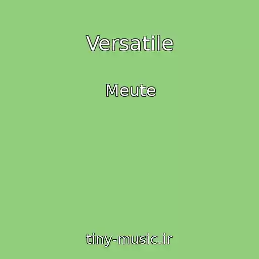 کاور آهنگ Versatile از Meute