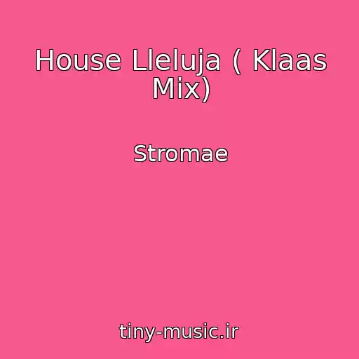 کاور آهنگ House Lleluja ( Klaas Mix) از Stromae