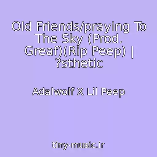 کاور آهنگ Old Friends/praying To The Sky (Prod. Greaf)(Rip Peep) | ?sthetic از Adalwolf X Lil Peep