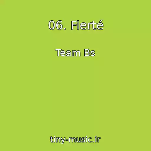 کاور آهنگ 06. Fierté از Team Bs
