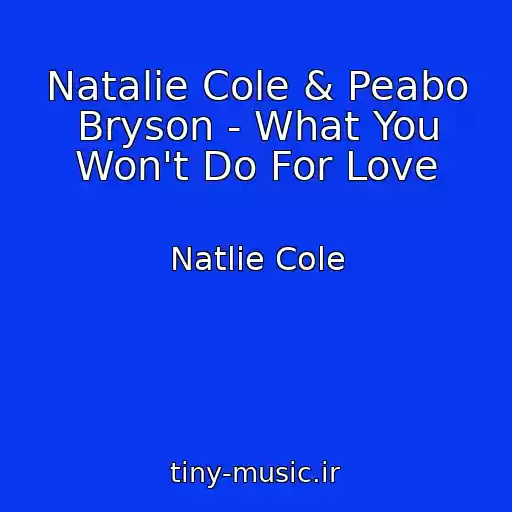 کاور آهنگ Natalie Cole & Peabo Bryson - What You Won't Do For Love از Natlie Cole