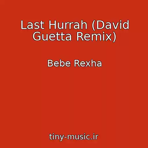کاور آهنگ Last Hurrah (David Guetta Remix) از Bebe Rexha