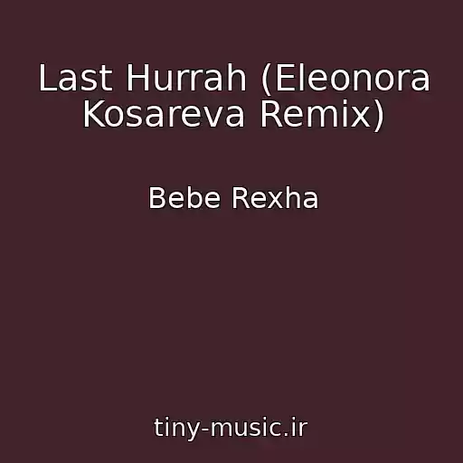 کاور آهنگ Last Hurrah (Eleonora Kosareva Remix) از Bebe Rexha