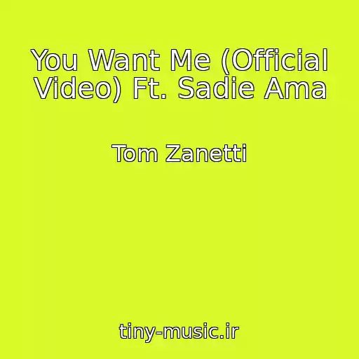 کاور آهنگ You Want Me (Official Video) Ft. Sadie Ama از Tom Zanetti