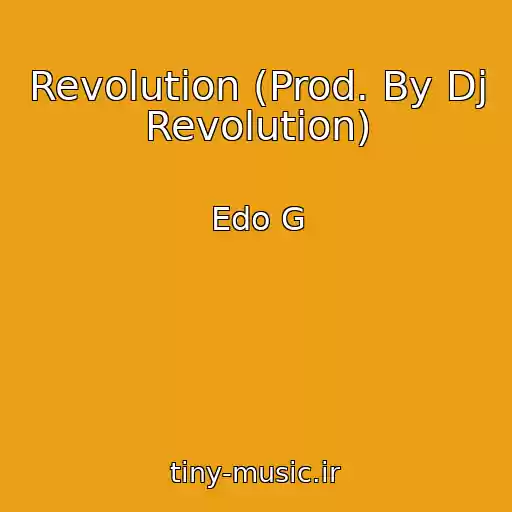کاور آهنگ Revolution (Prod. By Dj Revolution) از Edo G