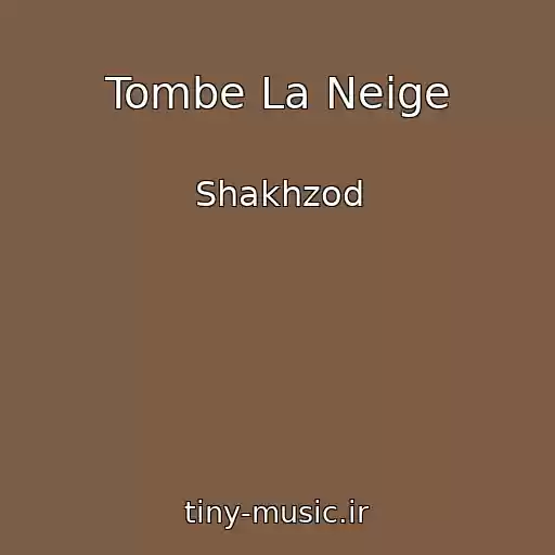کاور آهنگ Tombe La Neige از Shakhzod
