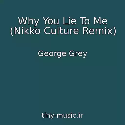 کاور آهنگ Why You Lie To Me (Nikko Culture Remix) از George Grey