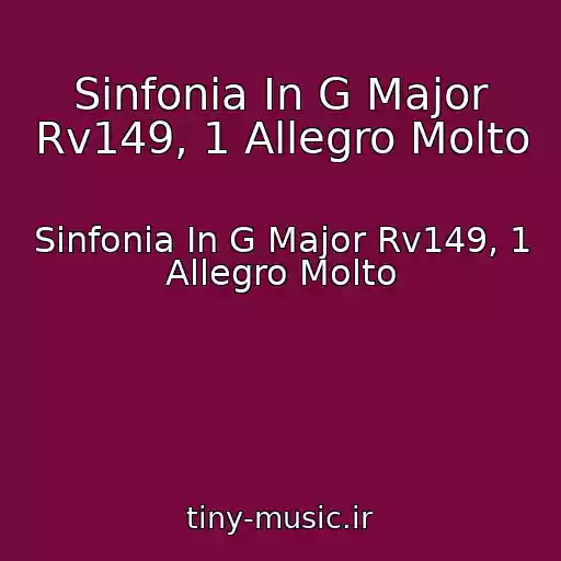 کاور آهنگ Sinfonia In G Major Rv149, 1 Allegro Molto از Sinfonia In G Major Rv149, 1 Allegro Molto