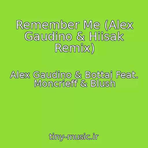 کاور آهنگ Remember Me (Alex Gaudino & Hiisak Remix) از Alex Gaudino & Bottai Feat. Moncrieff & Blush
