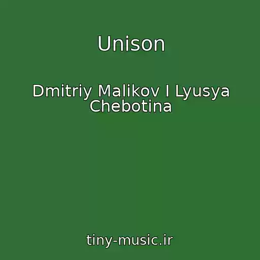 کاور آهنگ Unison از Dmitriy Malikov I Lyusya Chebotina