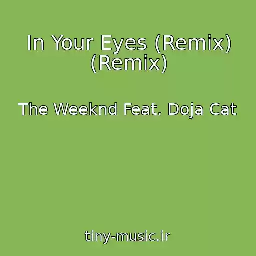 کاور آهنگ In Your Eyes (Remix) (Remix) از The Weeknd Feat. Doja Cat