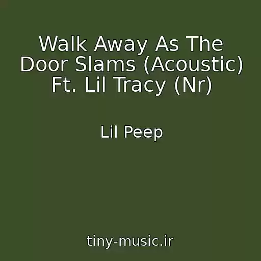 کاور آهنگ Walk Away As The Door Slams (Acoustic) Ft. Lil Tracy (Nr) از Lil Peep
