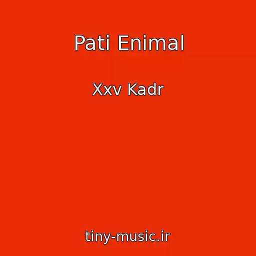 کاور آهنگ Patі Enіmal از Xxv Kadr