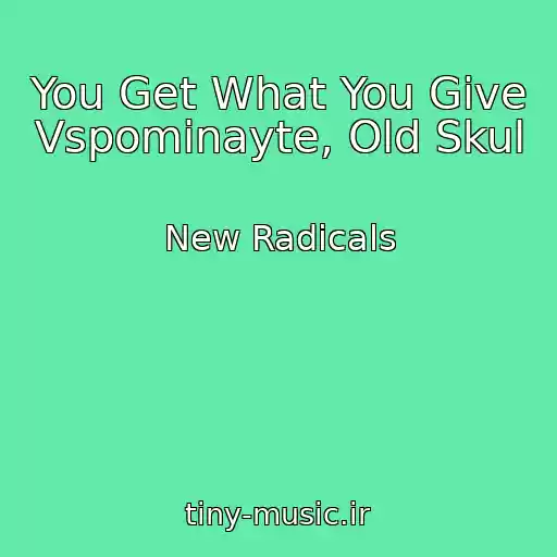 کاور آهنگ You Get What You Give Vspominayte, Old Skul از New Radicals