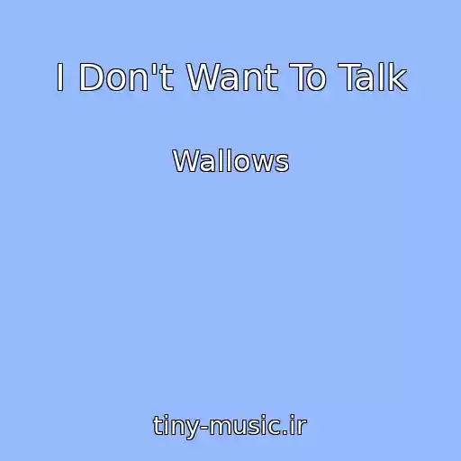 کاور آهنگ I Don't Want To Talk از Wallows