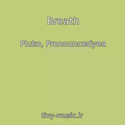 کاور آهنگ Breath از Pluko, Pronouncedyea