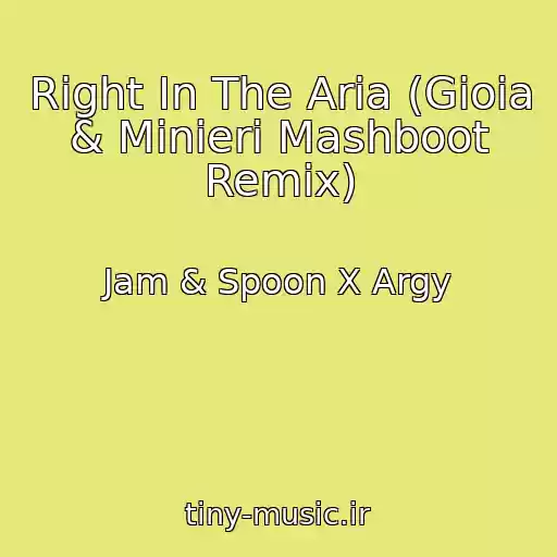 کاور آهنگ Right In The Aria (Gioia & Minieri Mashboot Remix) از Jam & Spoon X Argy