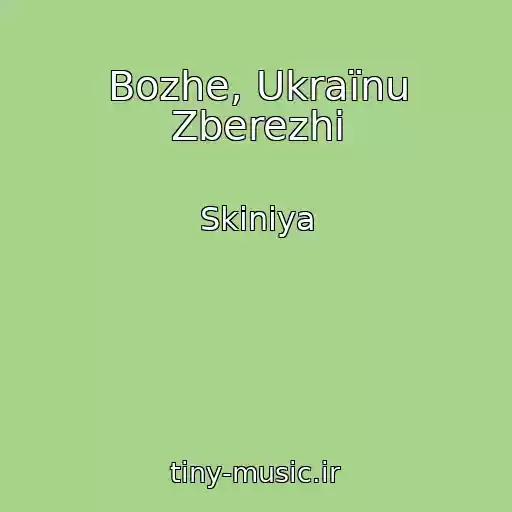 کاور آهنگ Bozhe, Ukraїnu Zberezhi از Skiniya