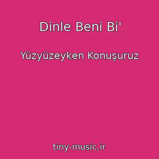 کاور آهنگ Dinle Beni Bi' از Yüzyüzeyken Konuşuruz