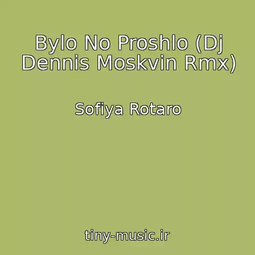 کاور آهنگ Bylo No Proshlo (Dj Dennis Moskvin Rmx) از Sofiya Rotaro