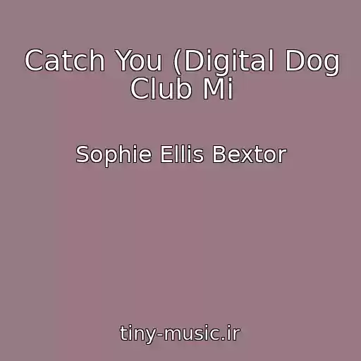 کاور آهنگ Catch You (Digital Dog Club Mi از Sophie Ellis Bextor