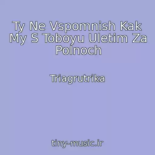 کاور آهنگ Ty Ne Vspomnish Kak My S Toboyu Uletim Za Polnoch از Triagrutrika