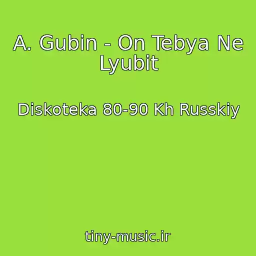 کاور آهنگ A. Gubin - On Tebya Ne Lyubit از Diskoteka 80-90 Kh Russkiy