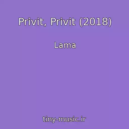 کاور آهنگ Privіt, Privіt (2018) از Lama