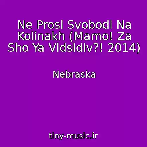 کاور آهنگ Ne Prosi Svobodi Na Kolіnakh (Mamo! Za Sho Ya Vіdsidіv?! 2014) از Nebraska