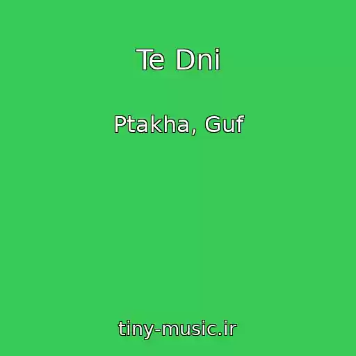 کاور آهنگ Te Dni از Ptakha, Guf