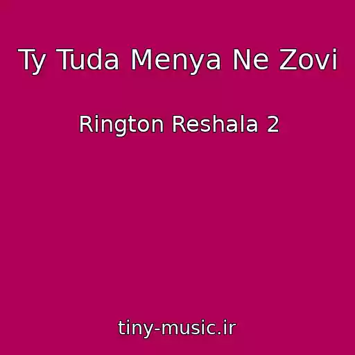 کاور آهنگ Ty Tuda Menya Ne Zovi از Rington Reshala 2