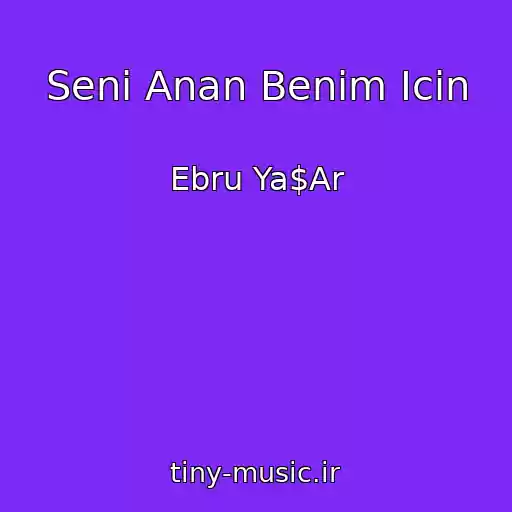 کاور آهنگ Seni Anan Benim Icin از Ebru Ya$Ar