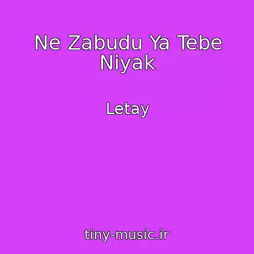 کاور آهنگ Ne Zabudu Ya Tebe Nіyak از Letay