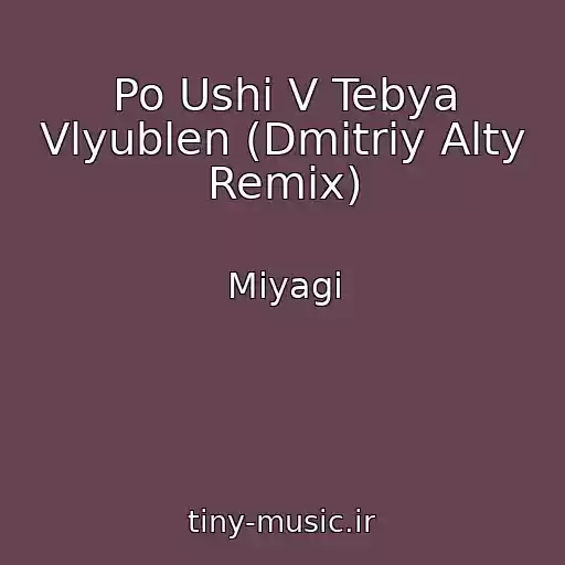 کاور آهنگ Po Ushi V Tebya Vlyublen (Dmitriy Alty Remix) از Miyagi