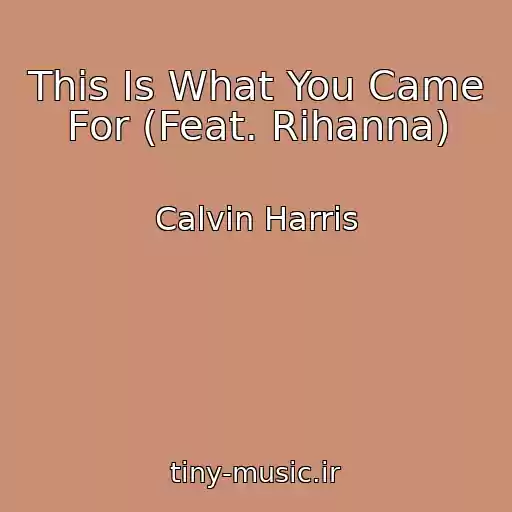 کاور آهنگ This Is What You Came For (Feat. Rihanna) از Calvin Harris
