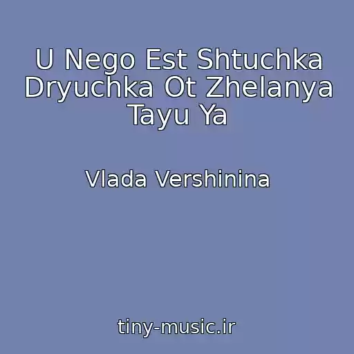 کاور آهنگ U Nego Est Shtuchka Dryuchka Ot Zhelanya Tayu Ya از Vlada Vershinina