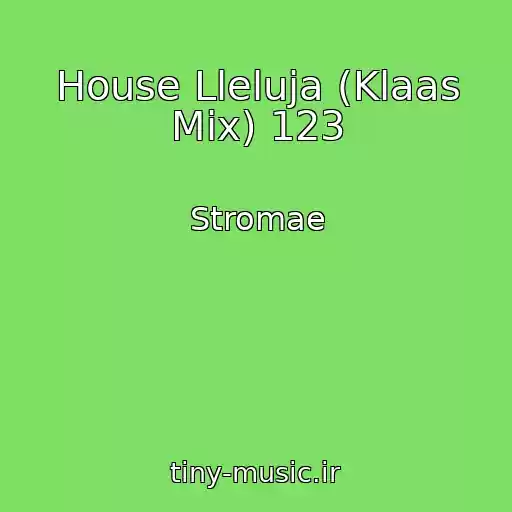 کاور آهنگ House Lleluja (Klaas Mix) 123 از Stromae