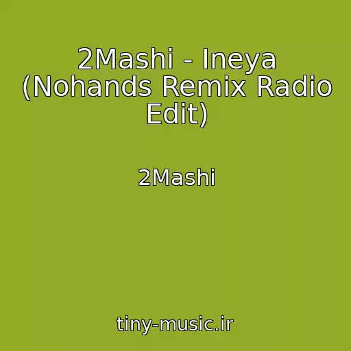 کاور آهنگ 2Mashi - Ineya (Nohands Remix Radio Edit) از 2Mashi
