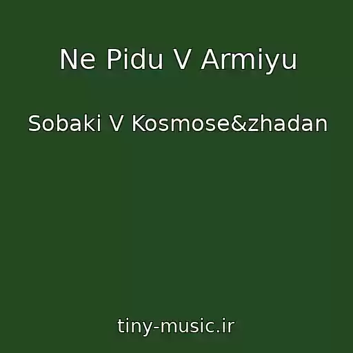 کاور آهنگ Ne Pіdu V Armіyu از Sobaki V Kosmose&zhadan