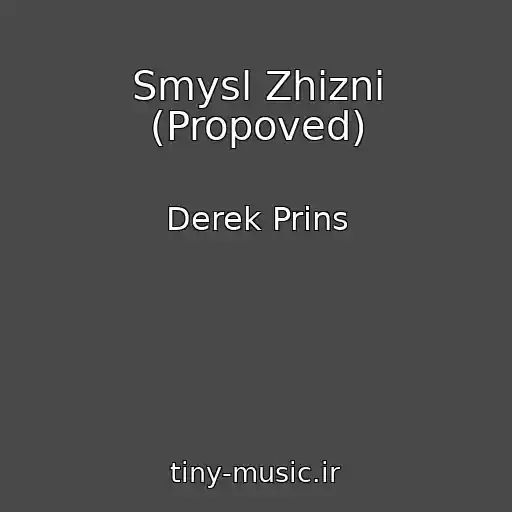 کاور آهنگ Smysl Zhizni (Propoved) از Derek Prins