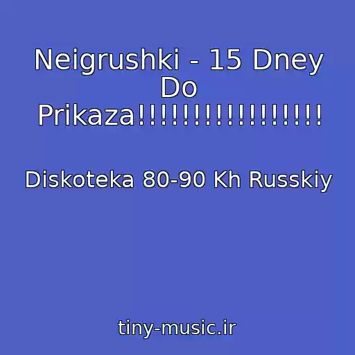 کاور آهنگ Neigrushki - 15 Dney Do Prikaza!!!!!!!!!!!!!!!!! از Diskoteka 80-90 Kh Russkiy
