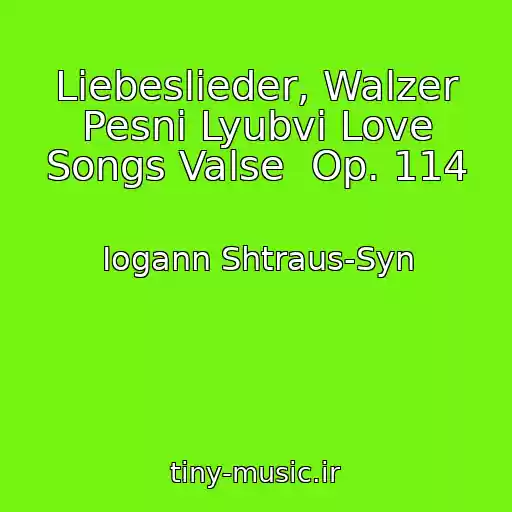 کاور آهنگ Liebeslieder, Walzer Pesni Lyubvi Love Songs Valse  Op. 114 از Iogann Shtraus-Syn