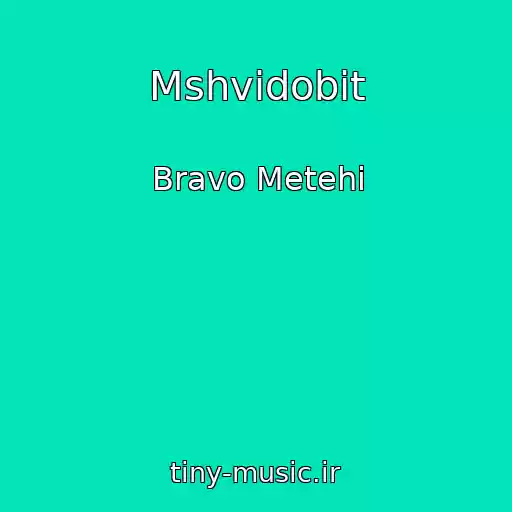 کاور آهنگ Mshvidobit از Bravo Metehi