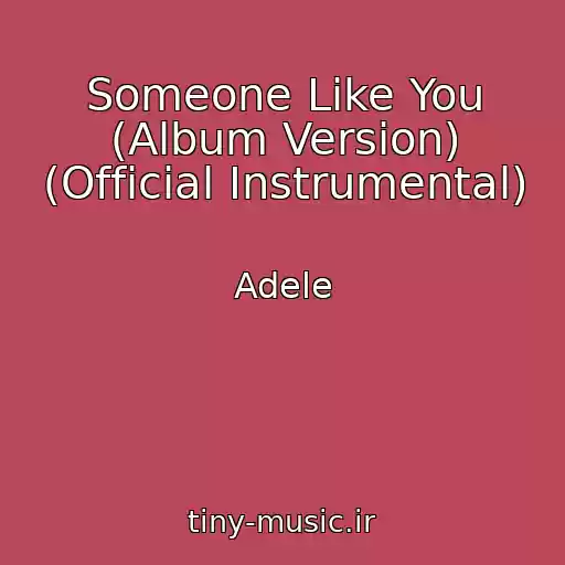 کاور آهنگ Someone Like You (Album Version) (Official Instrumental) از Adele