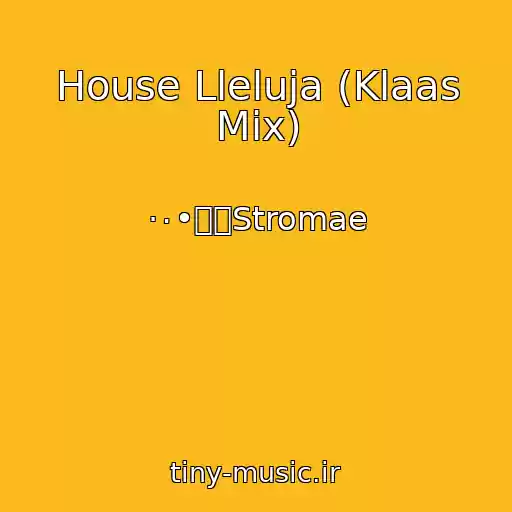 کاور آهنگ House Lleluja (Klaas Mix) از ·٠•๑۩Stromae